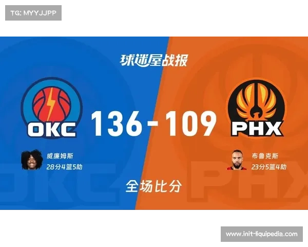 雷霆136-109大胜太阳，杰伦·威廉姆斯28分4篮板5助攻